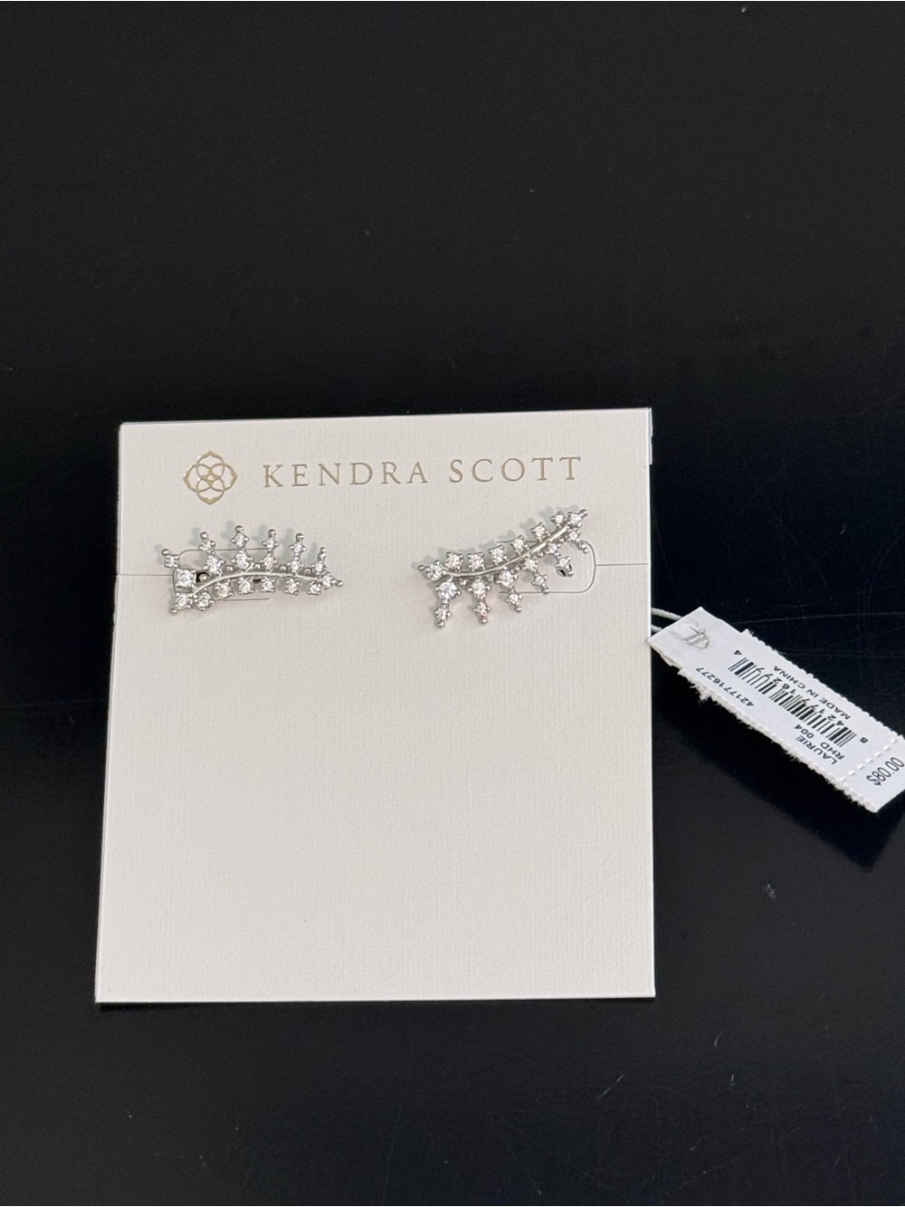 Kendra Scott Laurie Ear Climbers In Silver. New with Tags.